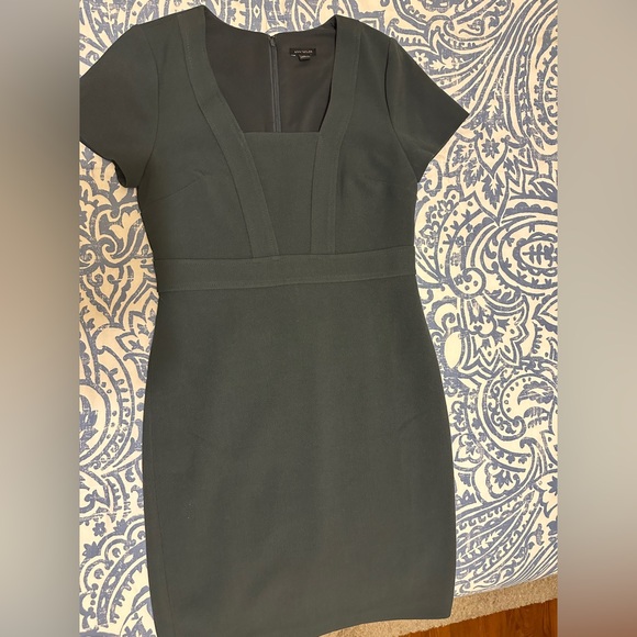 Ann Taylor Doubleweave Sheath Dress - Winter Lake Navy Size 2 - Picture 4 of 7